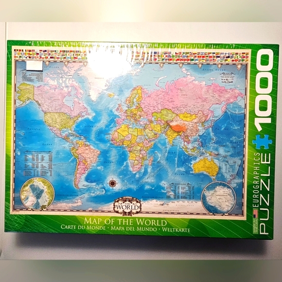 Eurographics Puzzles Map of the World 1000-Piece Jigsaw Puzzle - Picture 10 of 12